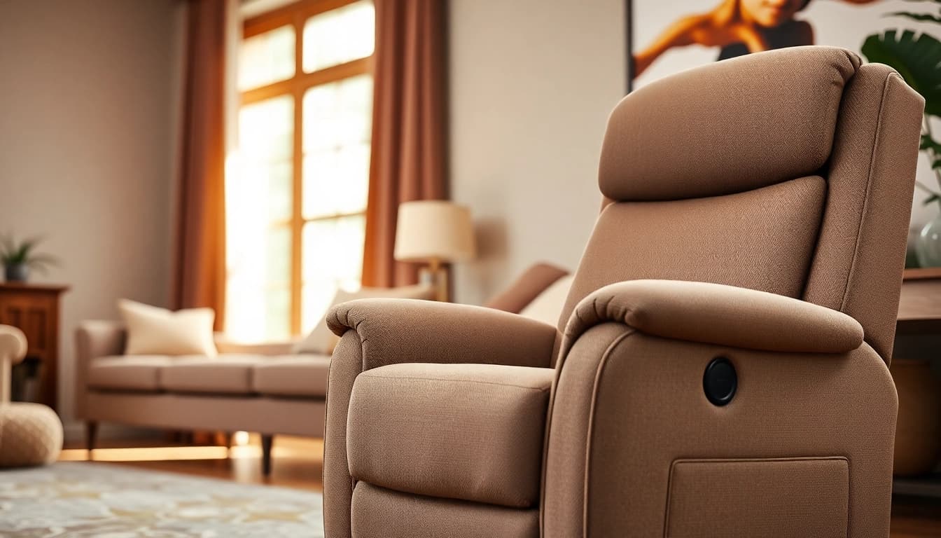 Enhance relaxation with the best power lift recliner with heat and massage in a cozy setting.