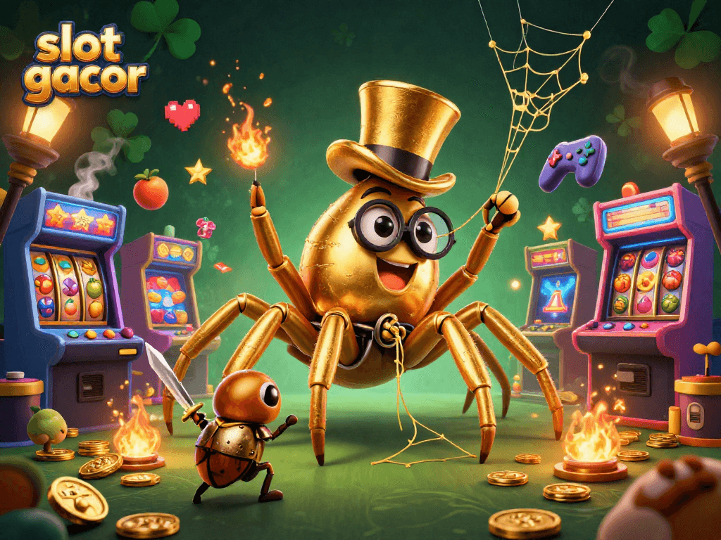 Experience thrilling winnings on slot gacor with a captivating 3D casino scene full of adventure.