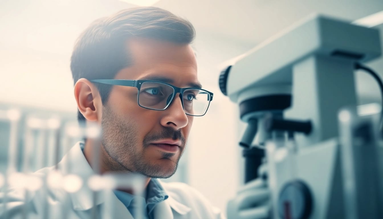 Analyze peptide compounds at https://hydroresearchpeptides.com/ in a clinical lab setting.