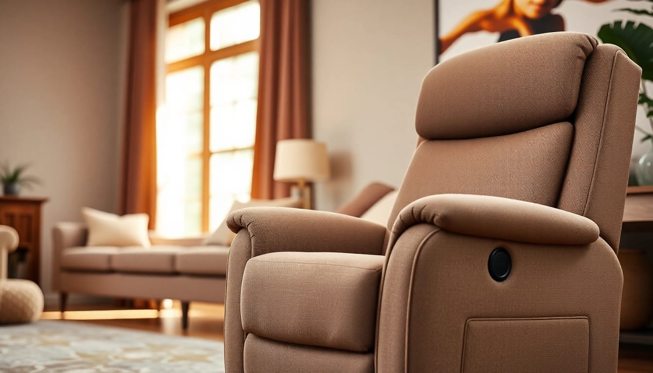 Enhance relaxation with the best power lift recliner with heat and massage in a cozy setting.