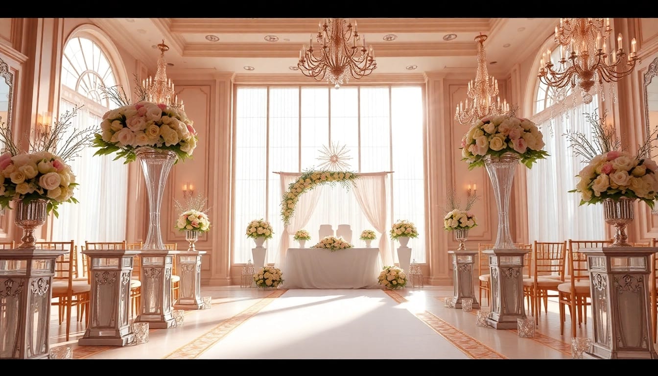 Showcasing the Best Wedding Venue Jacksonville, an elegant ceremony setup with exquisite floral arrangements.