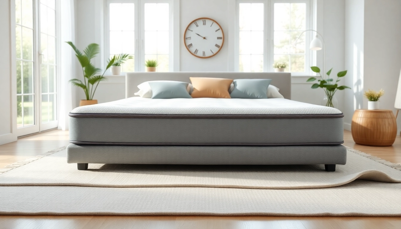 Discover the comfort of a tencel mattress displayed in a tranquil bedroom setting, featuring soft textures.