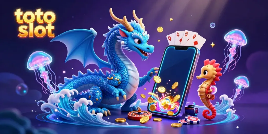 Engage with exciting toto slot adventures featuring dynamic characters and casino elements in a vibrant 3D illustration.