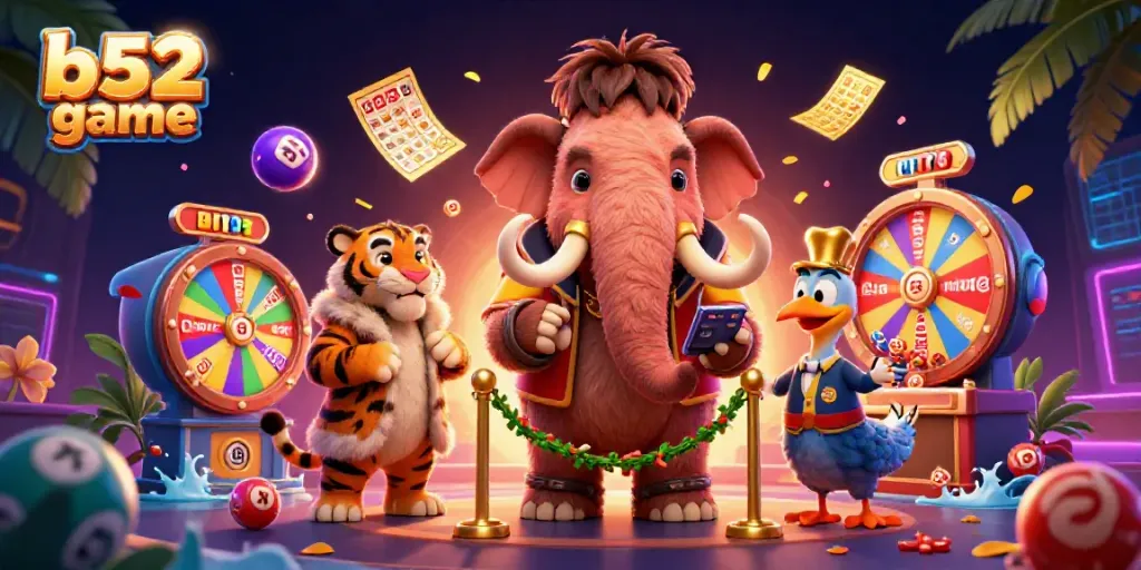 Experience thrilling moments at b52 game with vibrant characters and dynamic casino elements.