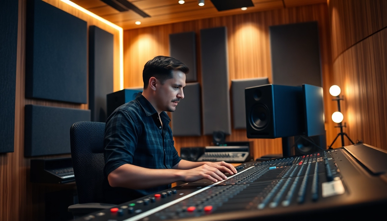 Enhance your tracks with expert online mastering in a modern studio environment.