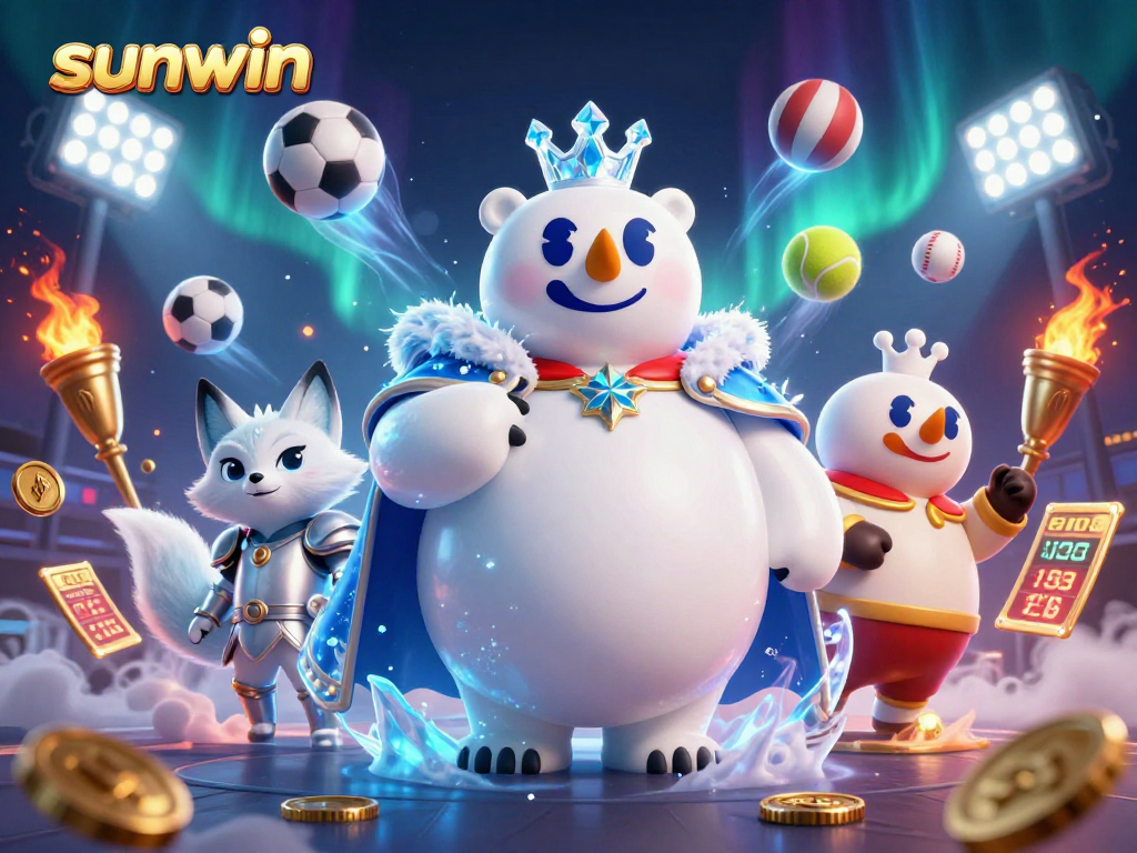 Win big with sunwin as the ice king and fox engage in a thrilling sports betting scene.