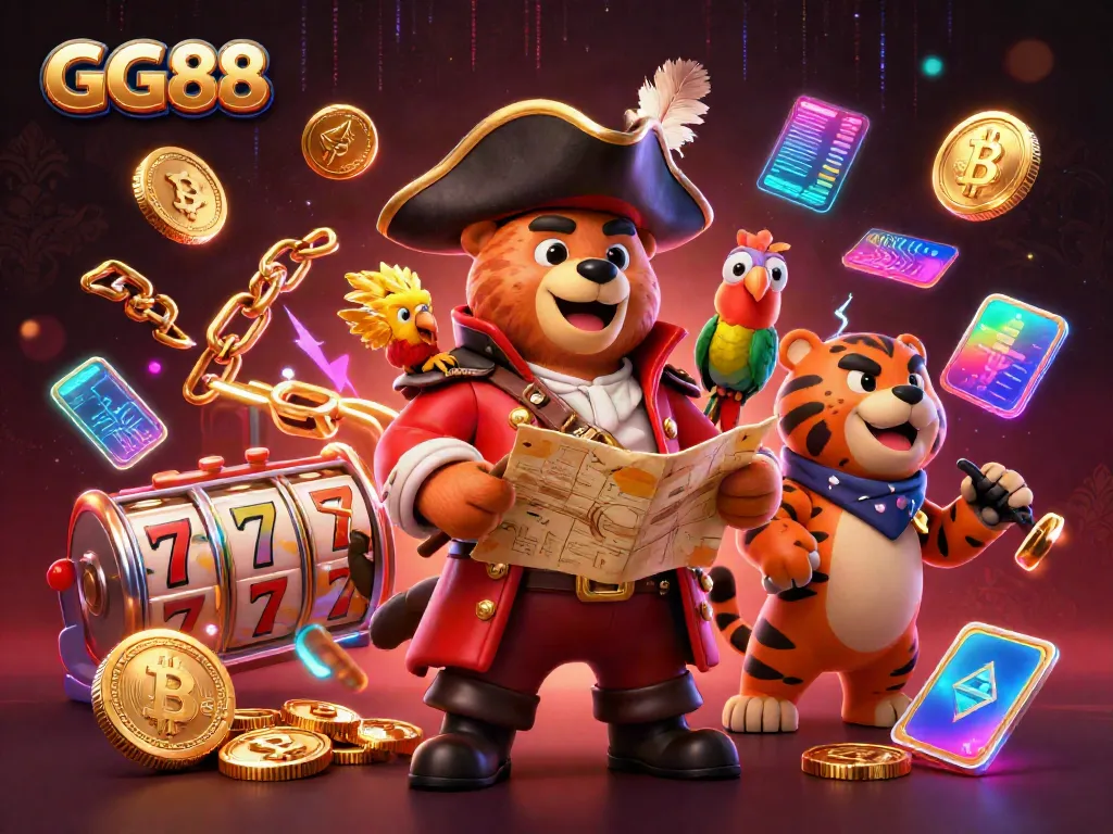 Engage with GG88 as you experience vibrant 3D casino thrills featuring pirates, jackpots, and crypto elements.