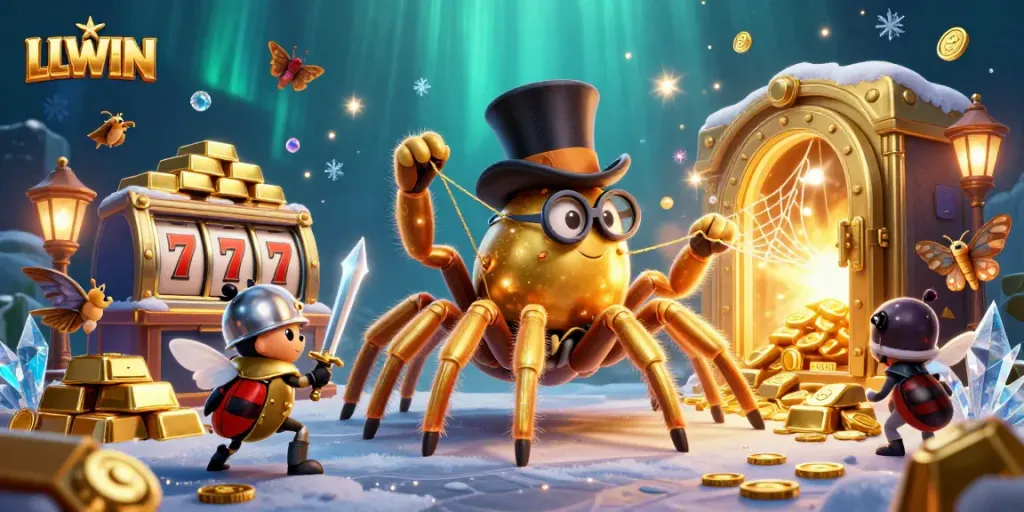 Experience LLWIN's captivating casino world with enchanting characters and vibrant slot highlights.