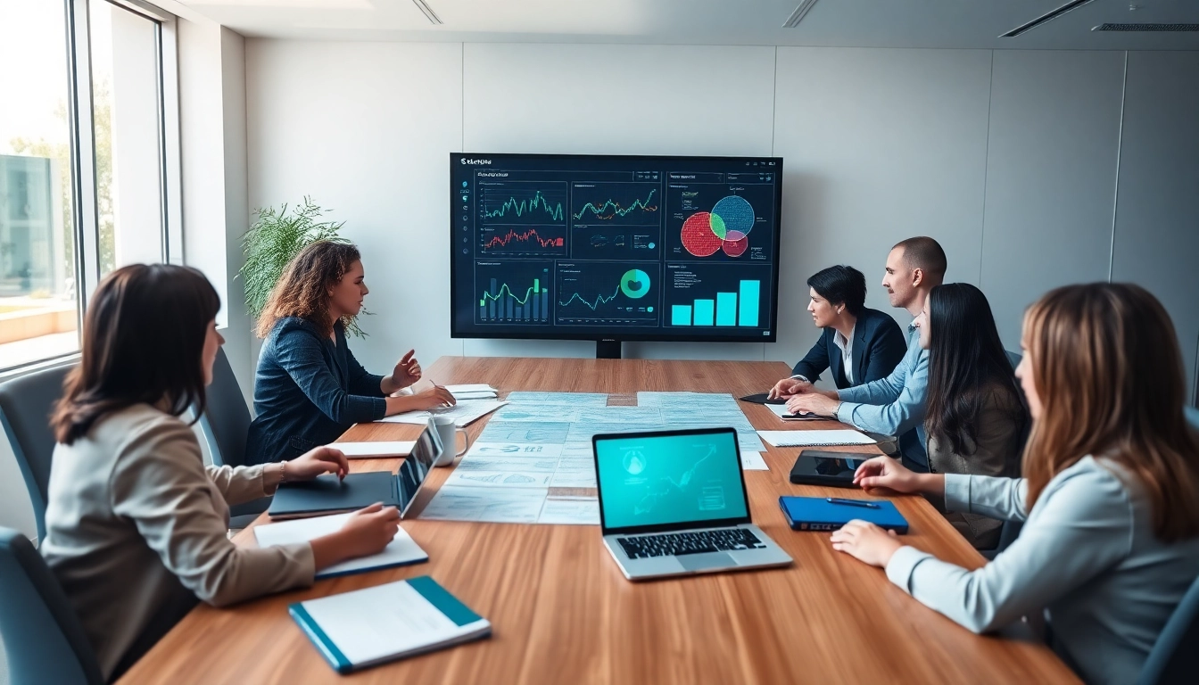 Enhance Strategy Capture Management through effective team collaboration in a modern office setting.