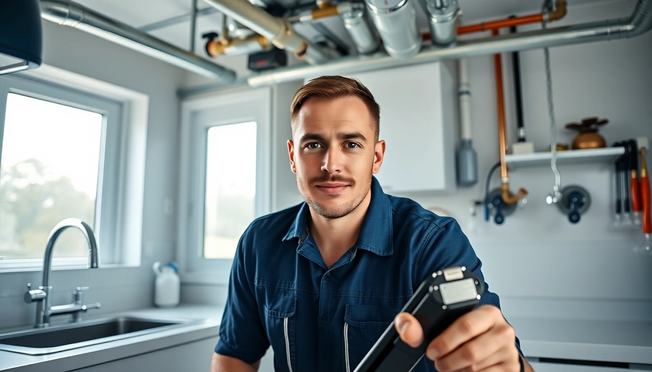 Expert handling north shore plumbing and heating solutions in a modern kitchen.