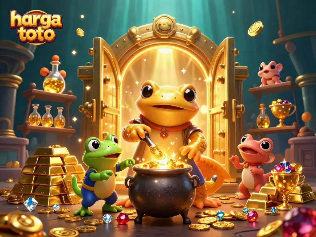 Spin the winning slot reels with harga toto's luxurious gold treasures and engaging gameplay.