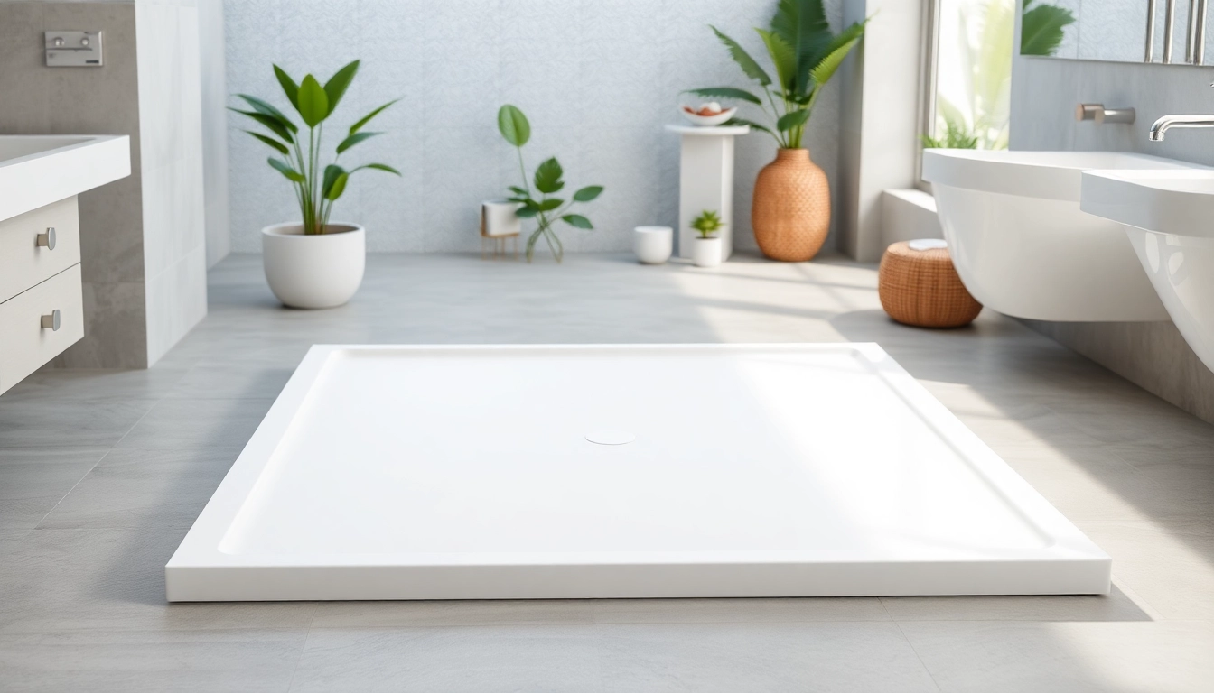 Showcasing a stylish 800 x 800 shower base in a modern bathroom with elegant decor.