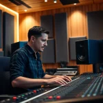 Enhance your tracks with expert online mastering in a modern studio environment.