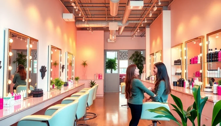 Best hair salons near me showcasing a modern and inviting salon atmosphere.