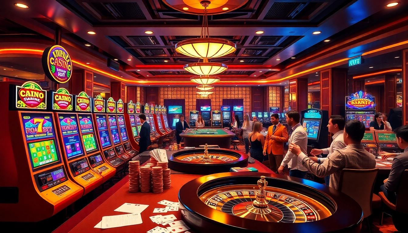 Experience thrilling gameplay at https://kjc.uk.com/ with vibrant casino tables and engaged players.