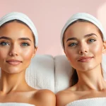Before and after images of bleached anuses emphasizing safe results.