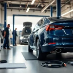 Secure the best extended auto warranty for high mileage cars with expert maintenance in a professional repair setting.