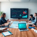 Enhance Strategy Capture Management through effective team collaboration in a modern office setting.