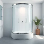 Erleben Sie die elegante sonni Duschkabine in einem modernen Badezimmer-Setup, das Komfort bietet.
