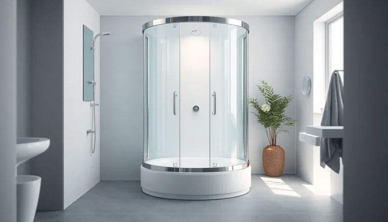 Erleben Sie die elegante sonni Duschkabine in einem modernen Badezimmer-Setup, das Komfort bietet.