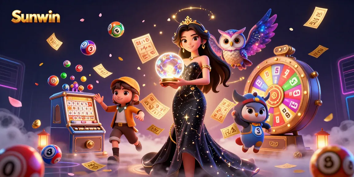 Join the thrill of Sunwin gaming with vibrant casino elements and mystical characters in action.