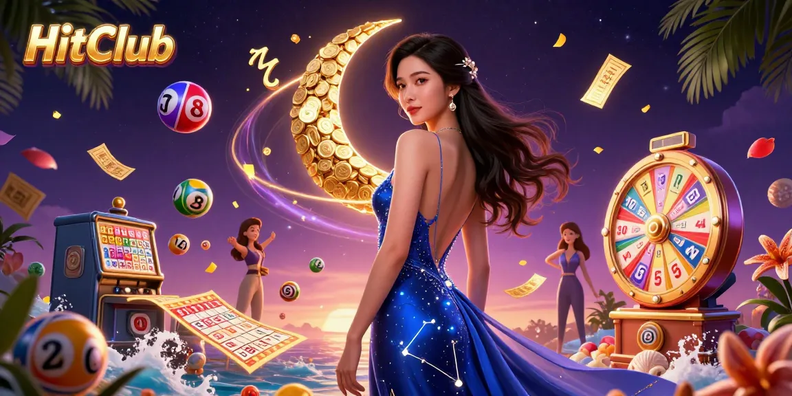 Engage with HitClub's vibrant lottery scene featuring dynamic elements and captivating visuals.