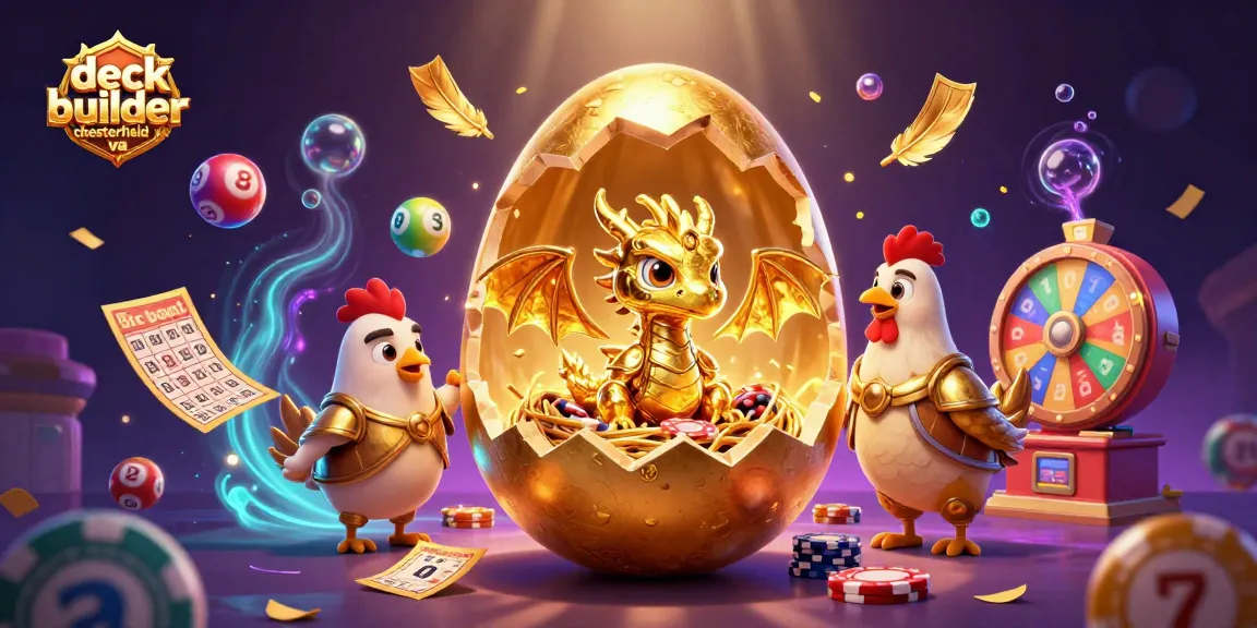 Experience thrilling wins with our deck builder chesterfield va, featuring vibrant lottery balls and golden treasures.