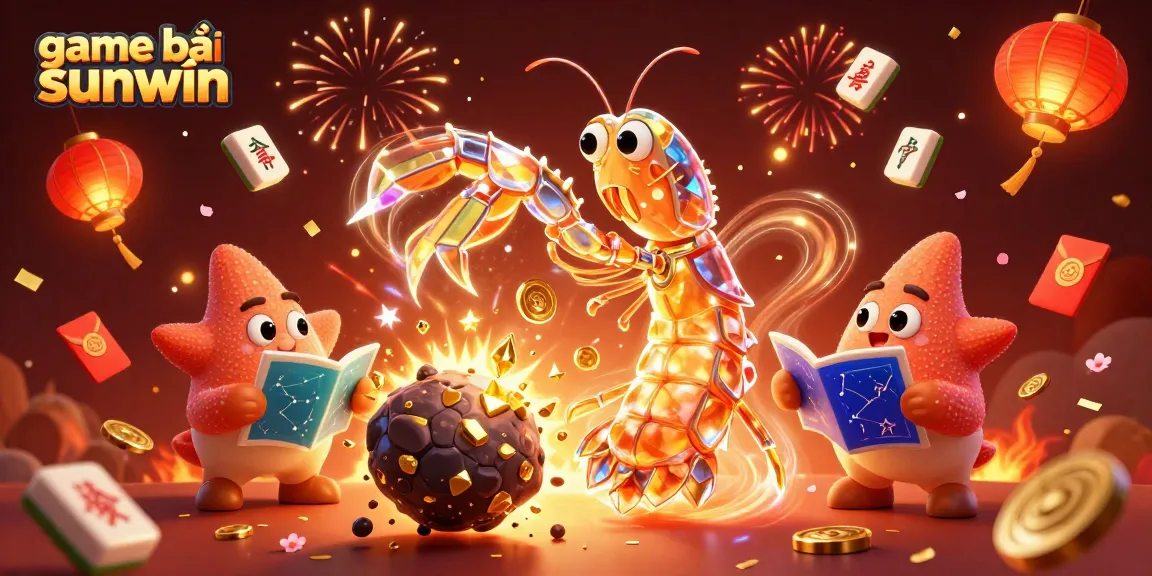 Engage in game bài sunwin with a vibrant 3D casino scene featuring exciting characters and automated elements.