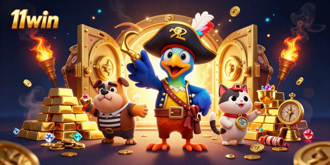 Explore the vibrant and engaging world of 11win casino with colorful 3D characters and ample gambling elements.
